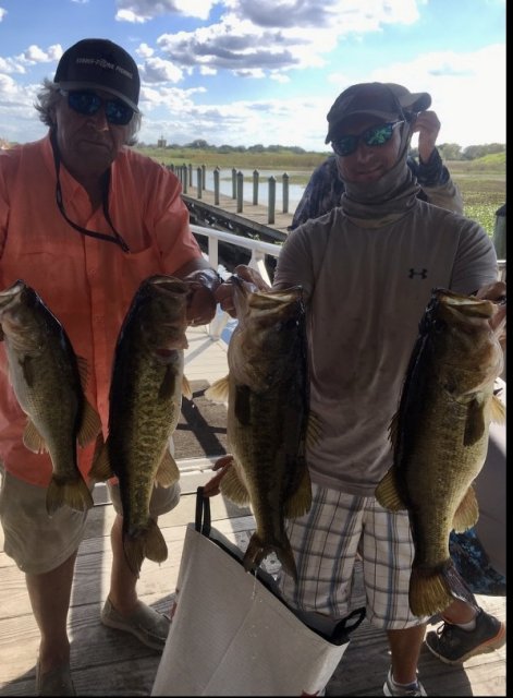 A: Brian Cole and Bill Groseclose with 26.48 pounds on Lake Toho 02/27/2022